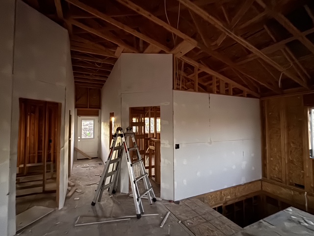 Interior Framing In Progress — S.S. Home Repairs project, Helena MT